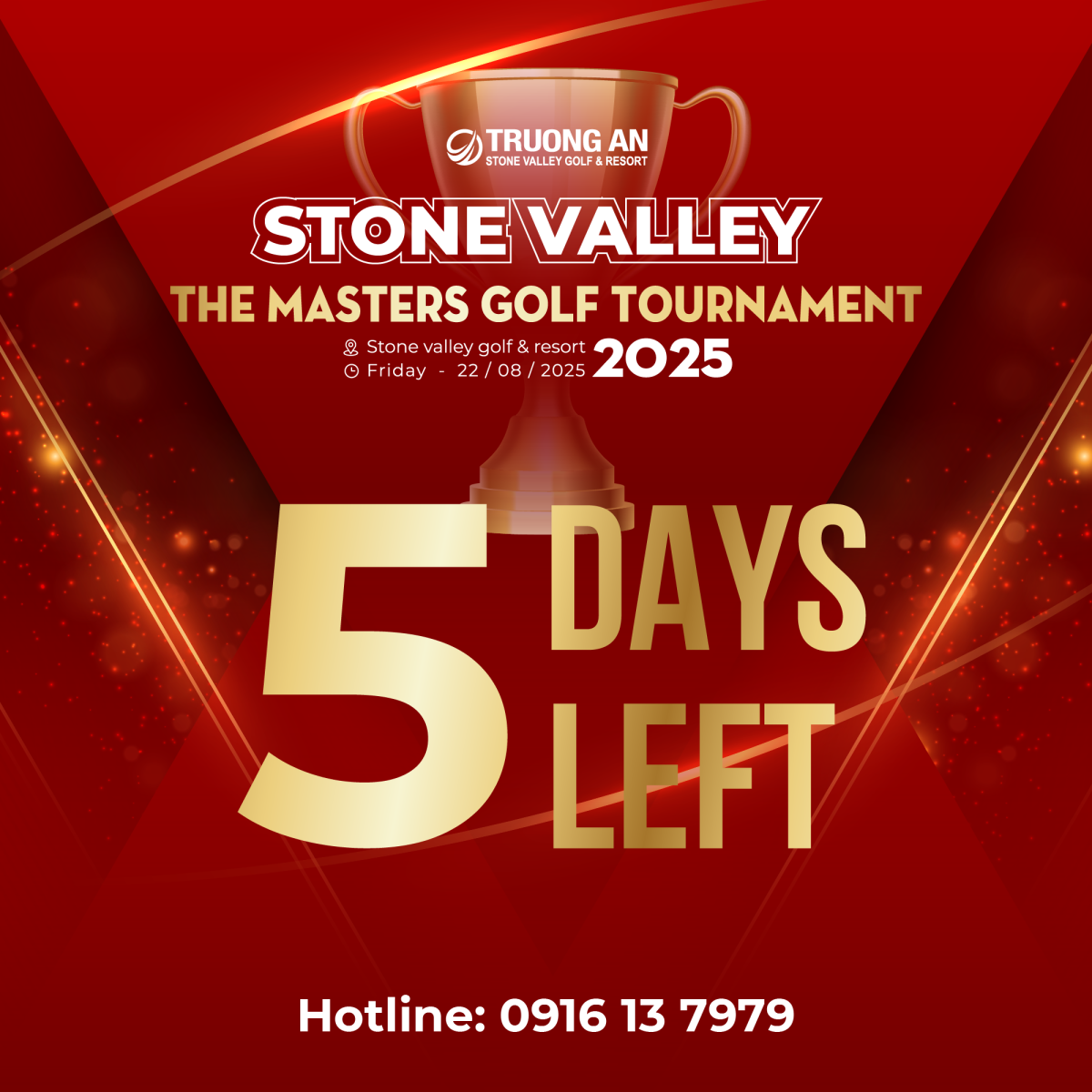 ĐẾM NGƯỢC 5 NGÀY - STONE VALLEY – THE MASTERS GOLF TOURNAMENT 2025